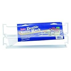 Panacea Products 40506 White Double Spice Rack