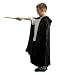 Child's Long Black Dress-Up Sorcerers Cape - Size Large/XL (ages 5-9)