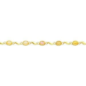 14K Yellow Gold 5.5cttw Opal Bracelet Jewelry 7 by