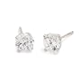 1.0 Ct. T.W. Round Cubic Zirconia Stud Earrings In 14kt White Gold