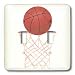 CherylsArt Sports Basketball - Basketball Hoop Net - Light Switch Covers - double toggle switch