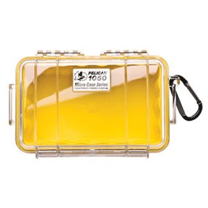 New Pelican 1050 Micro Case Yellow Clear Lid Carabiner Stainless Steel Hardware Easy Open Latch Reviews