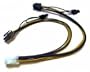 Internes PCIe-Strom-Verteiler-Kabel 1-x 6-polige Kupplung / 2-x 6+2-poliger Stecker f�r Grafikkarte
