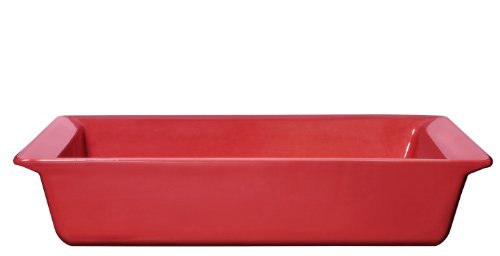 Emile Henry 15-Inch Rectangular Dish, Raspberry