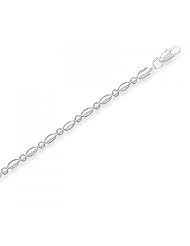 MMA Silver - 16 inch Necklace with Round and Melon Shape Beads