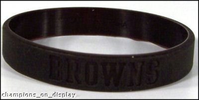 Buy CLEVELAND BROWNS WRISTBAND Baller Bracelet Band! NFL! by Forever Collectibles