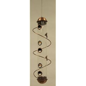 Copper Spiral Mixed Seed Feeder