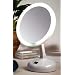 Floxite Fl-10jh 10x Incandescent Lighted Vanity Mirror, Pearl