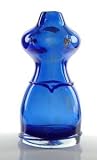 Blue Lady Art Glass Vase E58