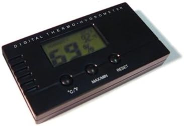 Prestige Import Group HYDIG Digital Hygrometer with Push Button Readings, Black