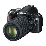 Nikon D60 SLR-Digitalkamera (10 Megapixel) Double VR Zoom Kit AF-S DX VR 18-55 + VR 55-200