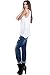 Alexander + David Womens Slub Tank Top Loose Double Layer Knit Trapeze Blouse