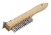 Shoe Wire Brush with Scrapper - 4 x 16 Bristle Rows