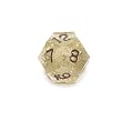 GameScience Precision Gold Glitter d12, inked