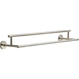 Delta Faucet 75925-SS Trinsic 24inch Double Towel Bar Rack, Brilliance Stainless Steel