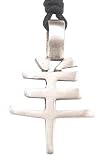 Chinese Ram Symbol Pewter Pendant Necklace