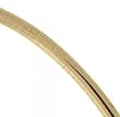 Ladies 16 Inch Omega Necklace in Solid 10KT Yellow Gold - 4mm Wide