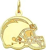 14K Gold NFL San Diego Chargers Football Helmet Charm