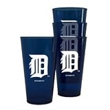 Detroit Tigers Plastic Pint Glass Set