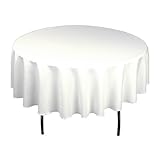 70 Inch Round Polyester Tablecloth