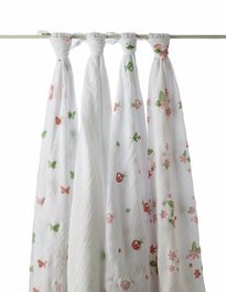 Aden & Anais Butterfly Patch Swaddle Wrap 4 Pack