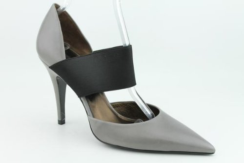 Calvin Klein Collection Women's Jayden Pump,Grey/Black,39.5 EU (US Women's 9.5 M)