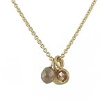 REBECCA LANKFORD- Rose Cut and Raw Diamond Pendant