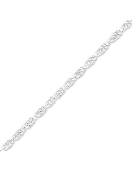 Sterling Silver 4mm Loose Rope Chain - 20 Inch