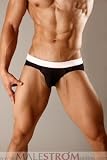 Tulio Mesh Power Pouch Brief - Black/White
