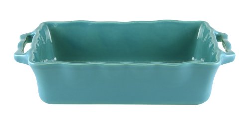 Appolia French Ceramic 4-Quart Square Baker, Turquoise