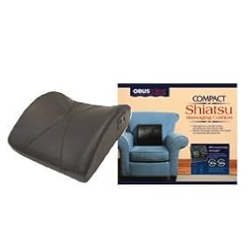 Obus Forme Compact Shiatsu Massaging Cushion - Black