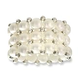 .925 Silver & Freshwater Pearl Stretch Ring