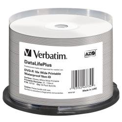 Verbatim 43734 DVD-R Rohlinge (4,7 GB DL, 16x wasserabweisende Oberfl&auml;che 50er Spindel)