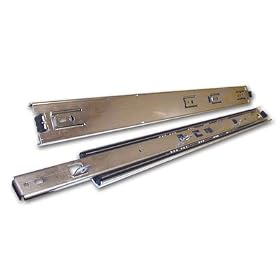 KV 8400 Series Full Extension Precision Ball Bearing Slides 16" 100# Class (Set) W/ Roll Out Tabs