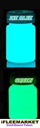 Glow in the Dark Paint Set- Ready to Use; (Gree + Ice Blue; 30g Each) + Squishy Water Toy Animal (1)