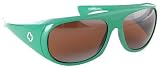 Spy Hourglass Sunglasses Green Double Mirror Lens by