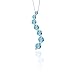 Sterling Silver 2 1/3 ct. Blue Topaz "Journey of Love" Curve Pendant with Chain