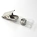 Bluecell Pack of 40 Pcs Metal Clips with Clear Vinyl Straps/snaps for Id Badge Holder