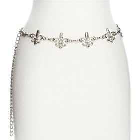 G by GUESS Multi Fleur de Lis Chain Belt