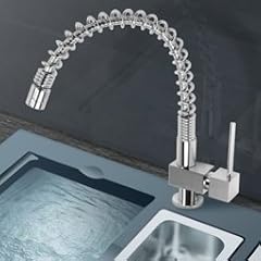 Design K�chenarmatur SA-016, Wasserhahn mit einhebelmischer Mischbatterie f�r Sp�ltisch in der K�che, Sanit�r-Armatur mit Einhandmischer aus Chrom (verchromt), an jeder Sp�le als Hahn / Sp�ltischarmatur einsetzbar, DAW - Armaturen