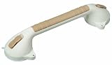 HealthSmart Suction Grab Bars with Bactix, Sand Color, Sand, 16 Inches