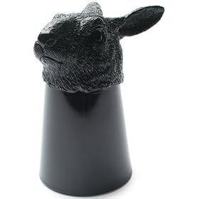 Black Animal Shot Glass(Rabbit) by GOODY GRAMS