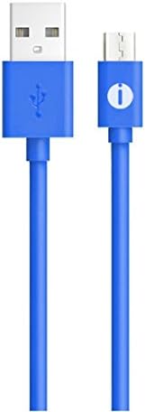 Micro Phone Charger, Ixt® 0.9m/3ft USB2.0 - MicroUSB to USB Cable, A Male to Micro B Charge and Sync Cord For Android/Samsung/HTC/Windows/MP3/Camera and other Device,Blue