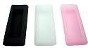 EASYi - 3 Pack Silicone Covers Cases Black Clear & Pink for the New Apple Shuffle 4GB (MARCH 2009)