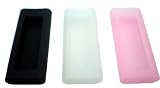 EASYi - 3 Pack Silicone Covers Cases Black Clear & Pink for the New 4G Apple Shuffle 4GB