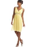 Maggy London V-Neck Beaded Chiffon Dress