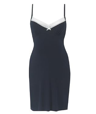M2b Navy Crochet Lace Chemise M2b Navy Crochet Lace Chemise