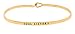 Soul Sisters Engraved Friendship Bangle Hook Bracelet for Best Friends, BFF Besties (Gold)