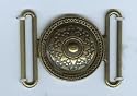 Ottoman Shield Antique Brass Finish Clasp - Buckle