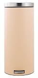 Brabantia Pedal Bin 30litre Almond with Brilliant Steel Lid